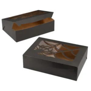 Custom Black Bakery Boxes - Premium Packaging by First Custom Packaging