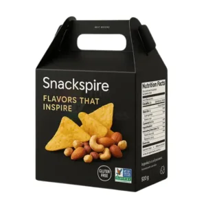 Black Gable Boxes for secure and stylish packaging, perfect for gifts and retail, from First Custom Packaging.