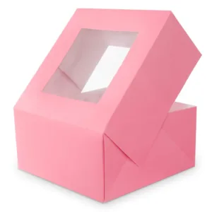 Custom Cake Box with PVC Window – Premium Packaging for Cakes