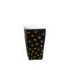 Custom Gold Foil Printed Popcorn Boxes with Polka Dots - First Custom Packaging